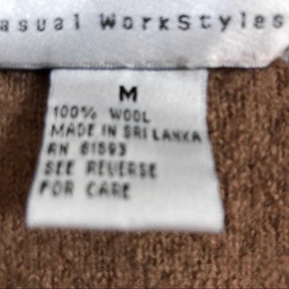 100% Wool Camel Color Long Coat In size Medium - Picture 6 of 10